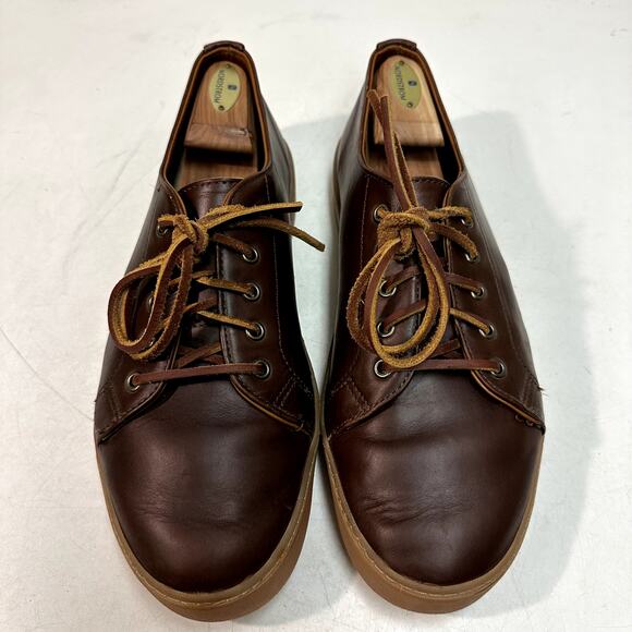RARE EUC Rancourt & Co. Court Classic Sneakers Brown Chromexcel Maine USA 12 D - Picture 3 of 11